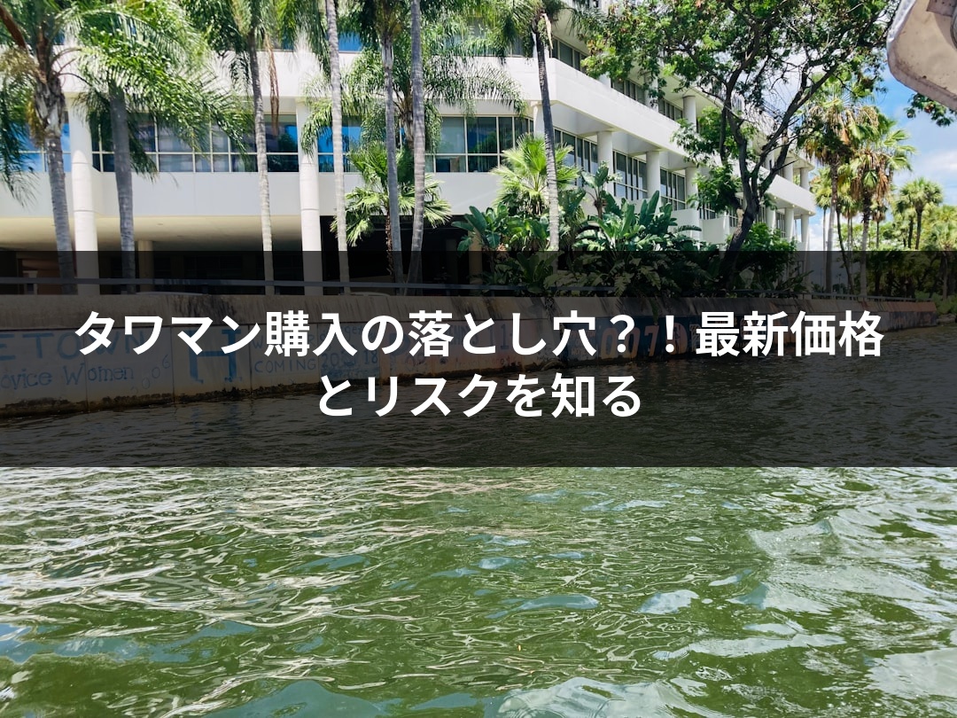 タワマン購入の落とし穴？！最新価格とリスクを知る