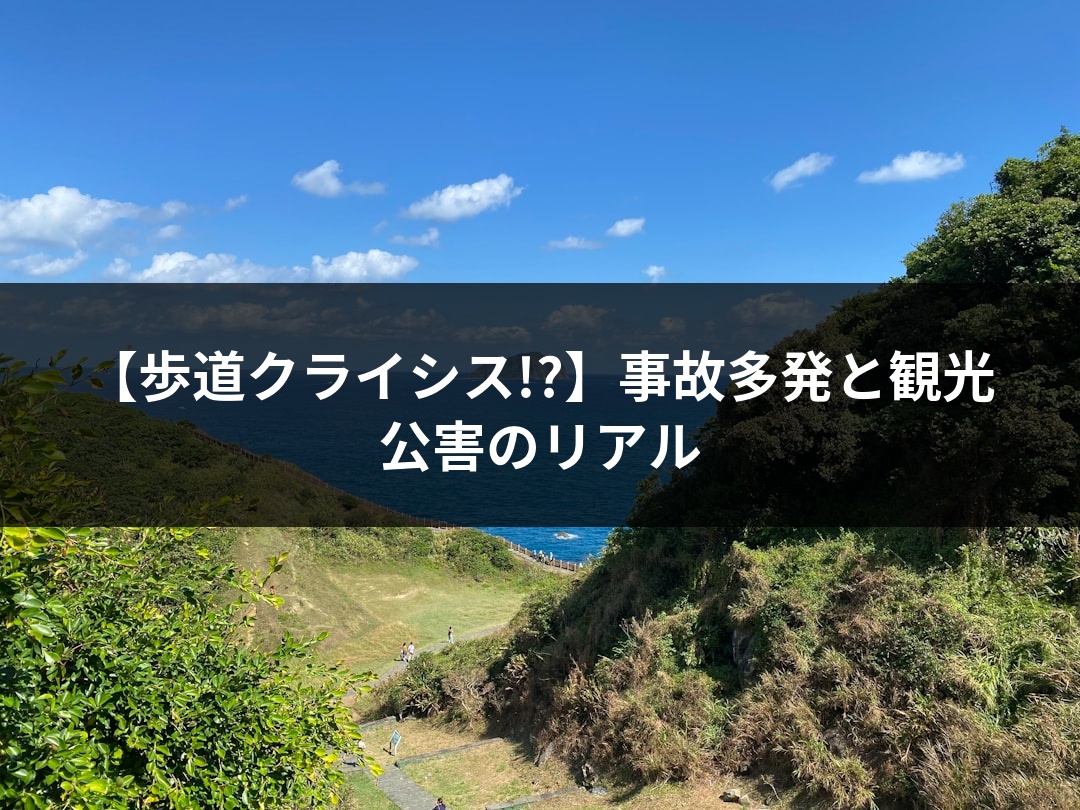 【歩道クライシス!?】事故多発と観光公害のリアル