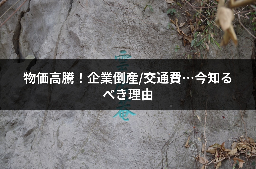物価高騰！企業倒産/交通費…今知るべき理由