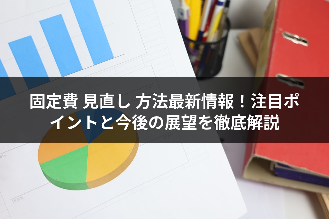 固定費 見直し 方法最新情報！注目ポイントと今後の展望を徹底解説