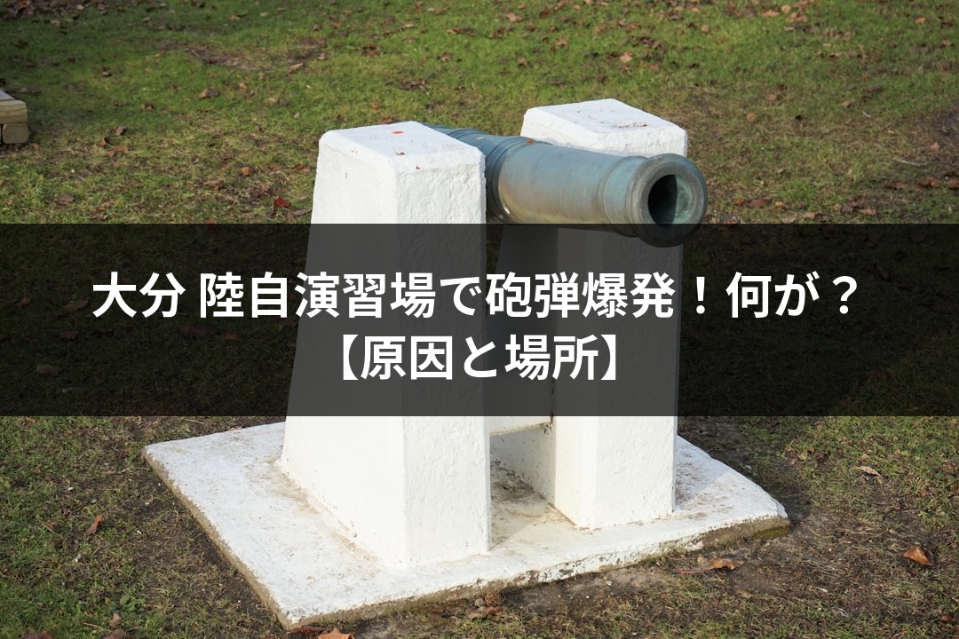 大分 陸自演習場で砲弾爆発！何が？【原因と場所】